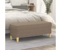 Suoliukas, taupe spalvos, 100x35x41cm, audinys