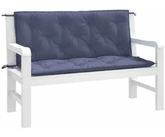 suoliuko pagalvėlės, 2vnt., tamsiai mėlyna, 120x50x7cm, audinys