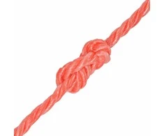 Susukta virvė, polipropilenas, 10mm, 100m, oranžinė