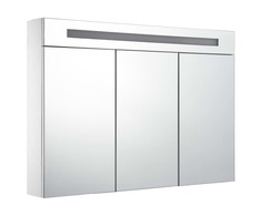 Veidrodinė vonios spintelė su LED apšvietimu, 88x13x62cm