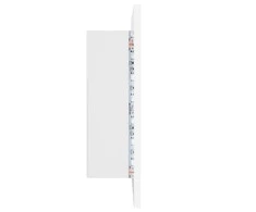 Veidrodinė vonios spintelė su LED, balta, 40x12x45cm, akrilas