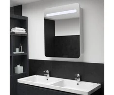 Veidrodinė vonios spintelė su LED apšvietimu, 68x9x80cm