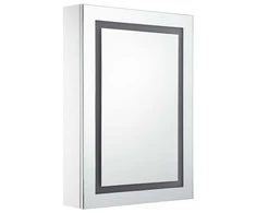 Veidrodinė vonios spintelė su LED apšvietimu, 50x13x70cm