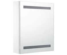Veidrodinė vonios spintelė su LED apšvietimu, 50x13,5x60 cm
