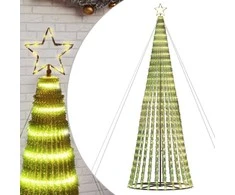 LED Kalėdų eglutė 1028 LEDs Šilta Balta 403 cm