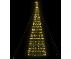 LED Kalėdų eglutė 1534 LEDs Šilta Balta 500 cm