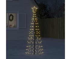 Šviečianti Kalėdų eglutė, 180cm, 220 šiltų LED, kūgio formos