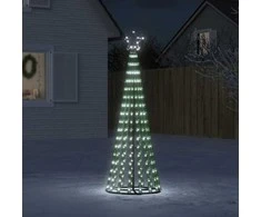Šviečianti Kalėdų eglutė, 180cm, 275 šaltos LED, kūgio formos
