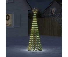 Šviečianti Kalėdų eglutė, 180cm, 275 šiltos LED, kūgio formos