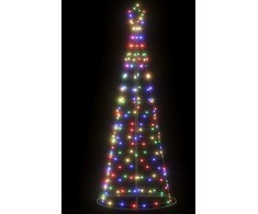 LED Kalėdų eglutė 200 LED Spalvingi 180 cm