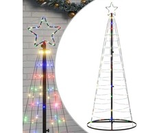 LED Kalėdų eglutė 200 LED Spalvingi 180 cm