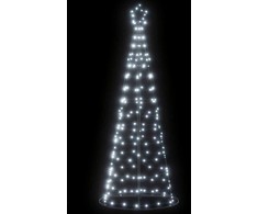 LED Kalėdų eglutė 200 LEDs Šalta Balta 180 cm