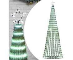 Šviečianti Kalėdų eglutė, 247cm, 475 šaltos LED, kūgio formos