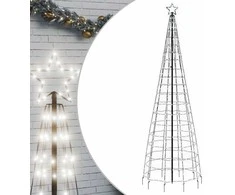 Šviečianti Kalėdų eglutė, 300cm, 570 šaltų LED, kūgio formos