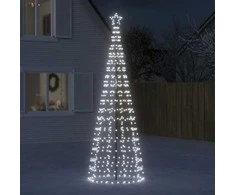 Šviečianti Kalėdų eglutė, 300cm, 570 šaltų LED, kūgio formos