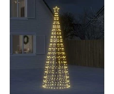 Šviečianti Kalėdų eglutė, 300cm, 570 šiltų LED, kūgio formos