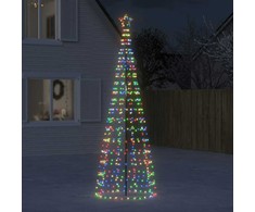 Šviečianti Kalėdų eglutė, 300cm, 570 spalvotų LED, kūgio formos