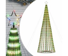 Šviečianti Kalėdų eglutė, 300cm, 688 LED, kūgio formos