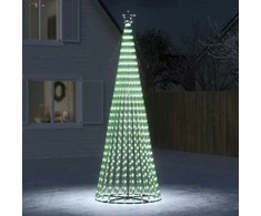 Šviečianti Kalėdų eglutė, 300cm, 688 šaltos LED, kūgio formos