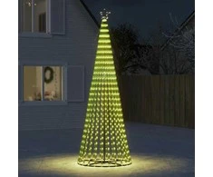 Šviečianti Kalėdų eglutė, 300cm, 688 šiltos LED, kūgio formos