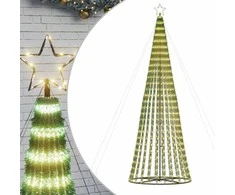 Šviečianti Kalėdų eglutė, 300cm, 688 šiltos LED, kūgio formos