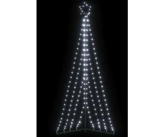 LED Kalėdų eglutė 339 LED Šalta Balta 187 cm