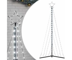 LED Kalėdų eglutė 339 LED Šalta Balta 182 cm