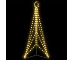 LED Kalėdų eglutė 363 LEDs Šilta Balta 182 cm