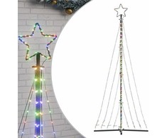 LED Kalėdų eglutė 447 LED Spalvingi 250 cm