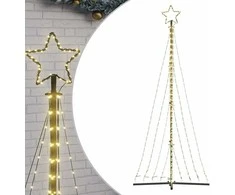 LED Kalėdų eglutė 447 LED Šiltai Balta 250 cm