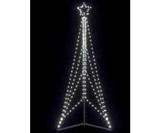 LED Kalėdų eglutė 483 LED Šalta Balta 240 cm