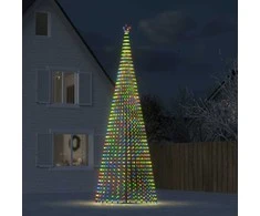 Šviečianti Kalėdų eglutė, 500cm, 1544 LED, kūgio formos
