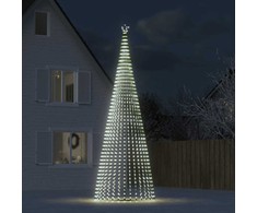 Šviečianti Kalėdų eglutė, 500cm, 1544 šaltos LED, kūgio formos