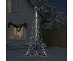 LED Kalėdų eglutė 525 LED Spalvingi 302 cm