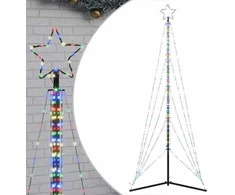 LED Kalėdų eglutė 525 LED Spalvingi 302 cm