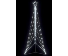 LED Kalėdų eglutė 525 LED Šalta Balta 302 cm