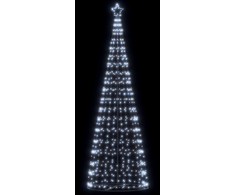 LED Kalėdų eglutė 550 LED Šaltai Balta 300 cm