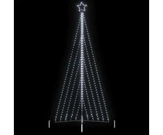 LED Kalėdų eglutė 570 LED Šalta Balta 399 cm