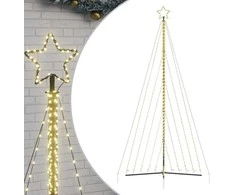 LED Kalėdų eglutė 570 LEDs Šilta Balta 399 cm