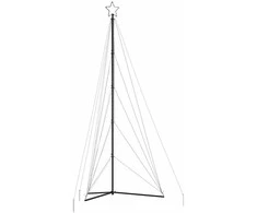 LED Kalėdų eglutė 615 LED šaltai balta 404,5 cm
