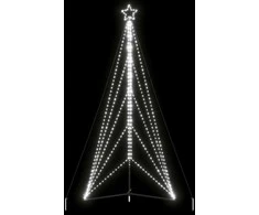 LED Kalėdų eglutė 615 LED šaltai balta 404,5 cm