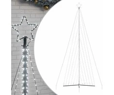 LED Kalėdų eglutė 789 LED Šaltai Balta 476 cm