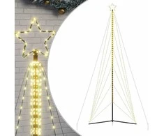 LED Kalėdų eglutė 861 LEDs Šilta Balta 478 cm