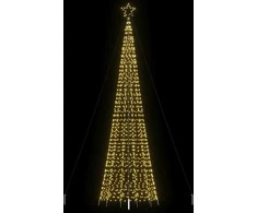 LED Kalėdų eglutė su smaigaliais 1534 LED Šiltai balta 500 cm