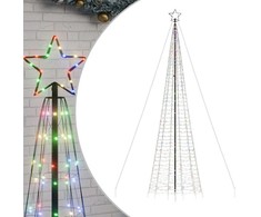 LED Kalėdų eglutė su smaigaliais 1534 LED Spalvingi 500 cm