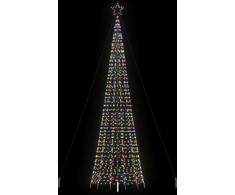 LED Kalėdų eglutė su smaigaliais 1534 LED Spalvingi 500 cm