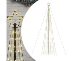LED Kalėdų eglutė su smaigaliais 1534 LED Šiltai balta 500 cm