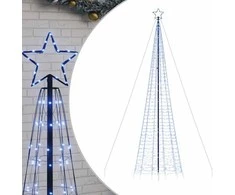 LED Kalėdų eglutė su smaigaliais 1534 LED Mėlyna 500 cm