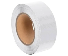 Šviesą atspindinti lipni juosta, balta, 5cmx20m, PVC