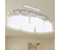Lubinis šviestuvas Šviestuvas su Stikliniais Elipsoido Formos Gaubtais, 6 E14 Lemputės
